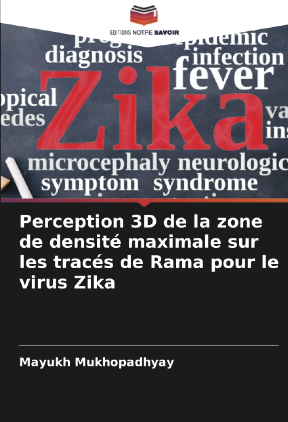 Perception 3D de la zone de densite maximale sur les traces de Rama pour le virus Zika