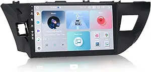 Roadanvi 10.2" Android 12 Car Stereo for Toyota Corolla 2014 2015 2016 Carplay Android Auto Car Radio WiFi+4G LTE 1280x720 QLED Touch Screen Head Unit Bluetooth 4GB+64GB GPS Navigation