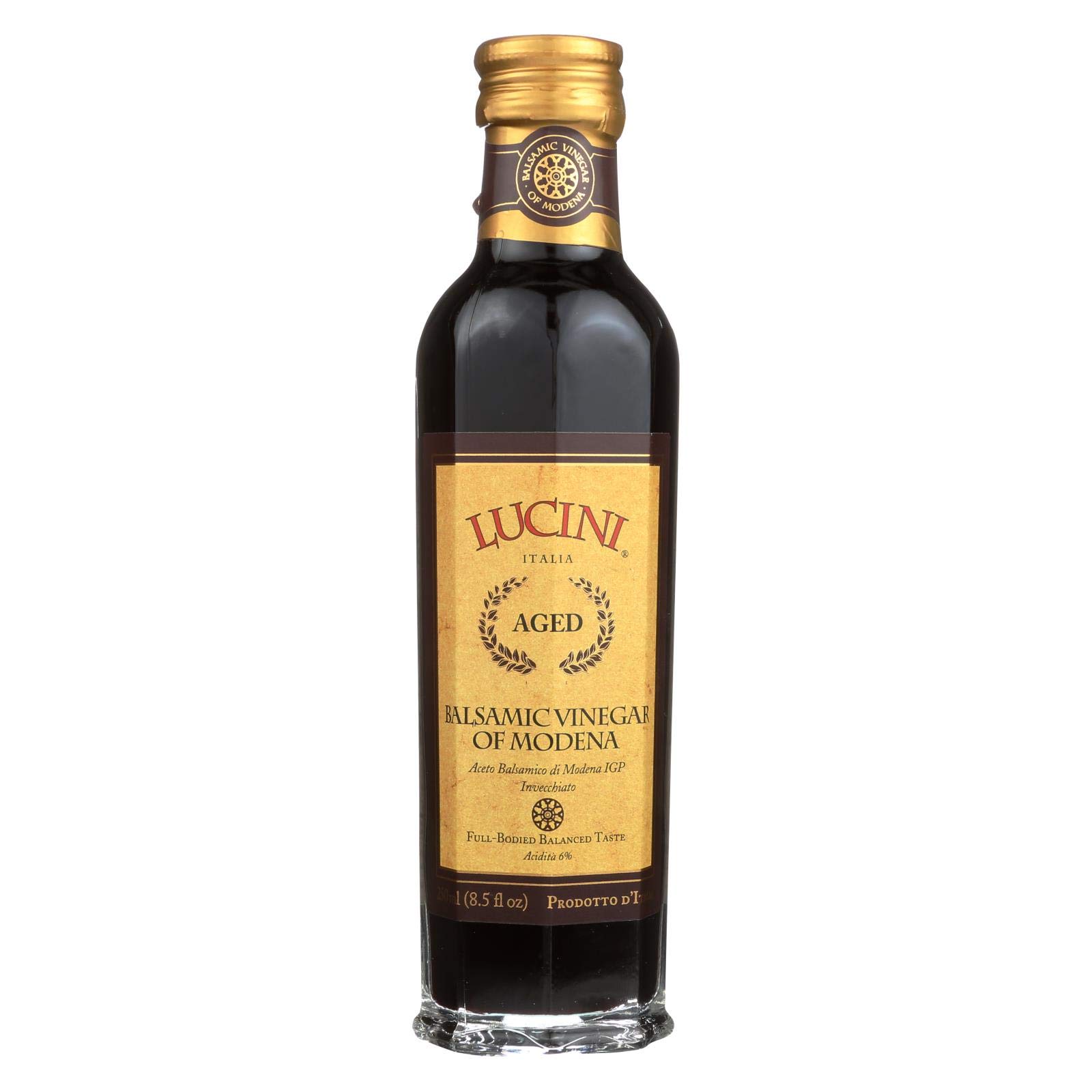 LuciniItalia Gran Riserva Balsamic Vinegar of Modena - Case of 6 - 8.5 Fl oz.