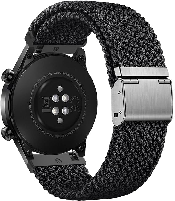 ZAPPER® 20mm Braided Sport Loop Band Compatible with Watch 6 5 4 Band 40mm 44mm/Watch 5 Pro 45mm/Galaxy Watch 4 6 Classic Band 42mm 46mm 43mm 47mm (Black) (B0CNTL9DPB) Amazon Price History, Amazon Price Tracker