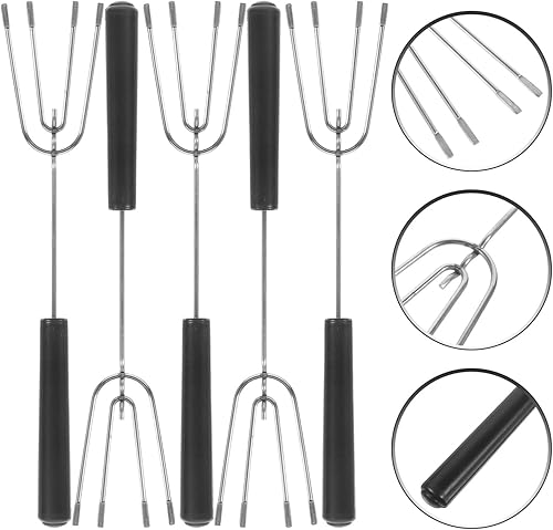 Miniatura 7 de HOLIDYOYO Tenedor de chocolate para inmersión de chocolate, tenedores de fondue, herramienta de fondue de queso, tenedor de chocolate, salsa de