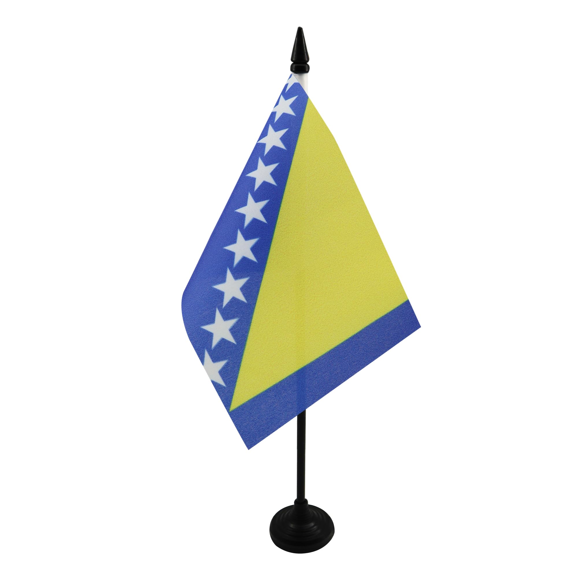 AZ FLAG Bosnia and Herzegovina Table Flag 4x6 in Plastic Base