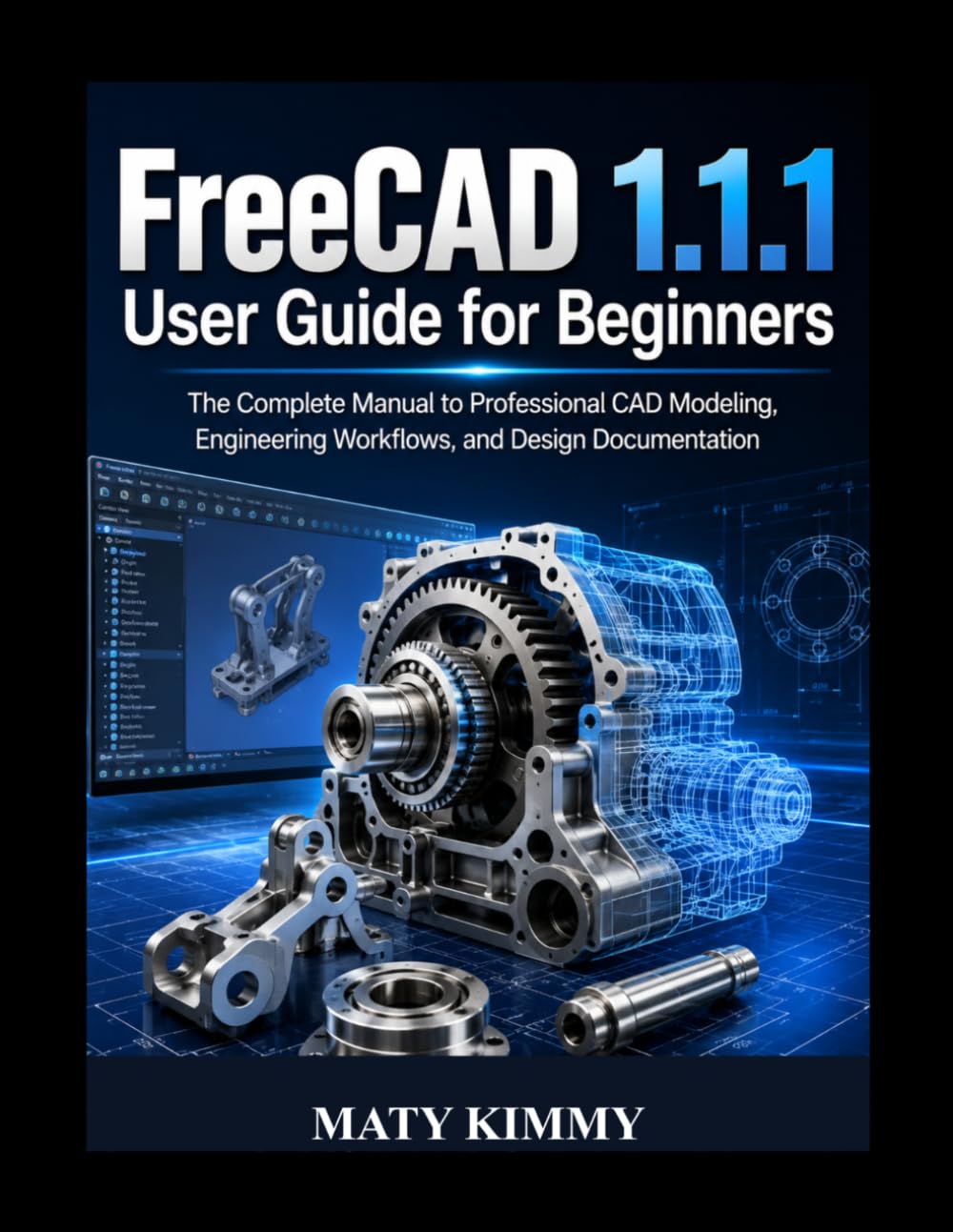 FreeCAD 1.1.1 User Guide For Beginners: The Complete Manual to Professional CAD Modeling, Engineering Workflows, and Design Documentation