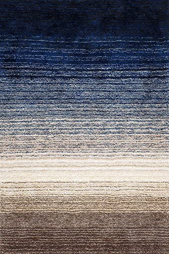 Image of Urban Modern Decor Features 4x6 Feet Modern Soft Shaggy Carpet Thick, Fluffy & 2 inch Pile Shag Rug for Your Kids Room, Bedroom & Livingroom(4x6 feet, Blue Mix)