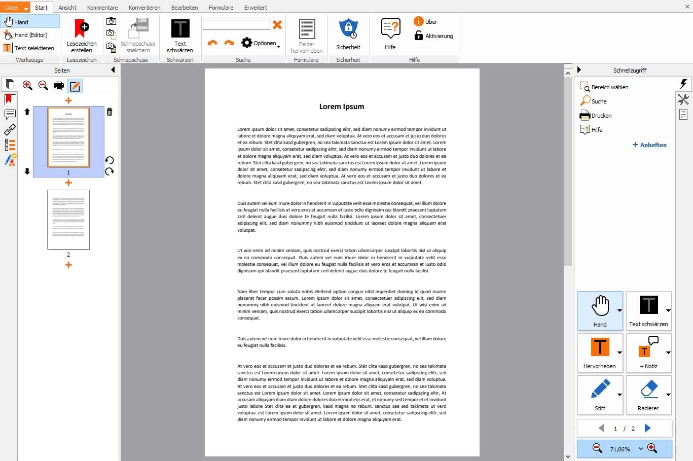 PDF Director 2 Plus - PDFs bearbeiten, konvertieren, schwärzen, schützen, Formulare ausfüllen für Win 11, 10, 8.1, 7