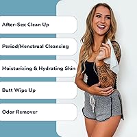 Vista 2 de Royal Toallitas femeninas de limpieza íntima para higiene vaginal, limpieza personal, cuidado menstrual, piel sensible y eliminación de olores, sin