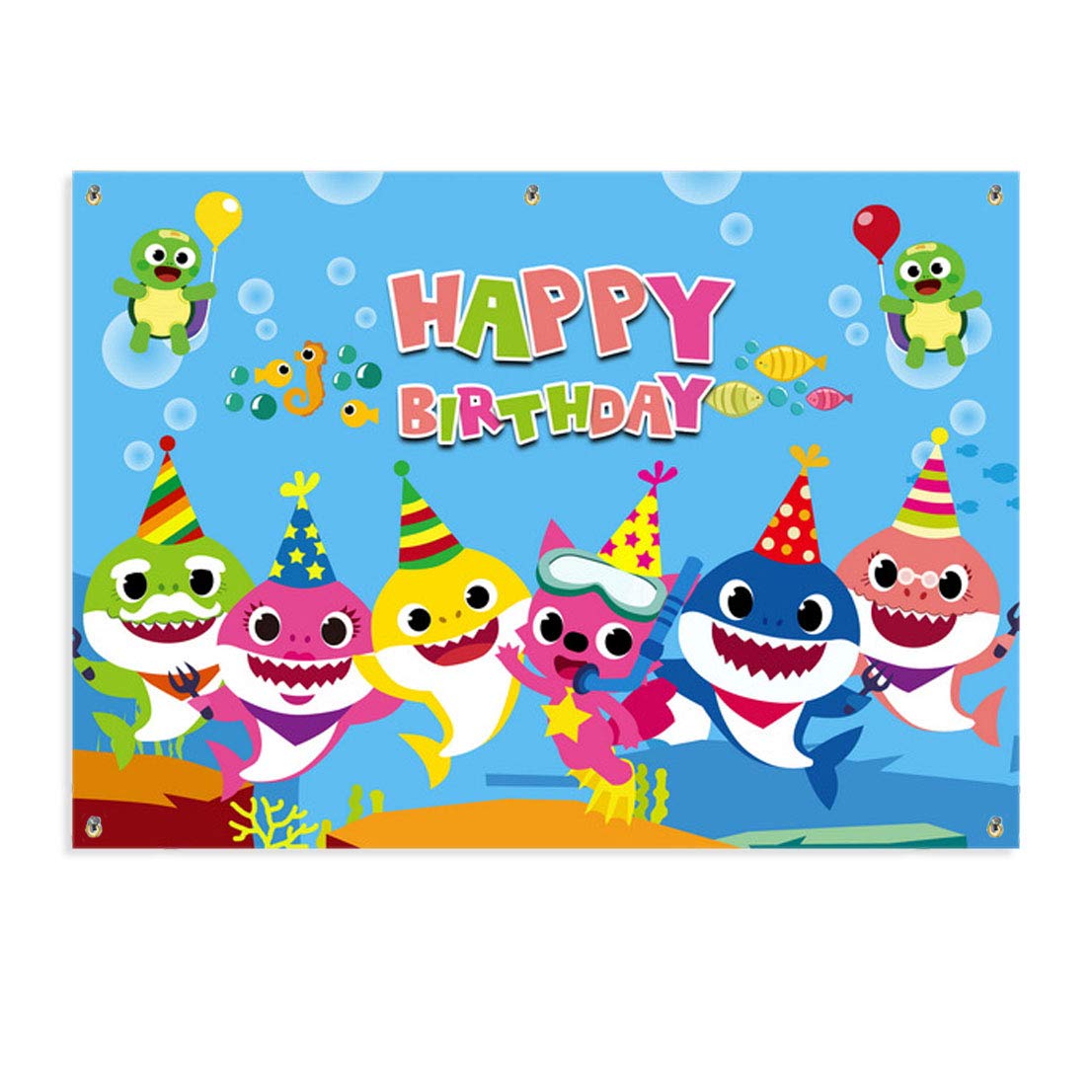 Buy Kobit Shark Happy Birthday Banner Cute Cartoon Shark Birthday
