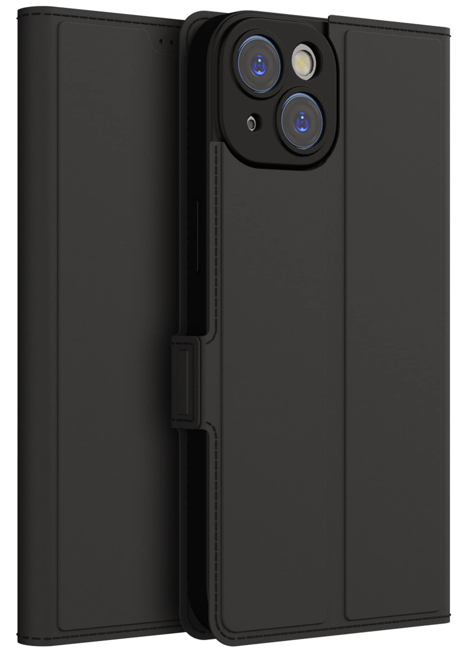 Kapa Noble Slim Magnetic Leather Flip Case Cover for Apple iPhone 14,Card Holder Stand Leather Flip Wallet Case (Black) (B0BQ32NWGR) Amazon Price History, Amazon Price Tracker