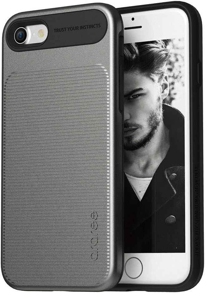 Araree iPhone SE (3rd Generation / 2022) Case Cover, Amy Gunmetal iPhone Cover, iPhone SE (2nd Generation) / 8/7 [Domestic Genuine Product]