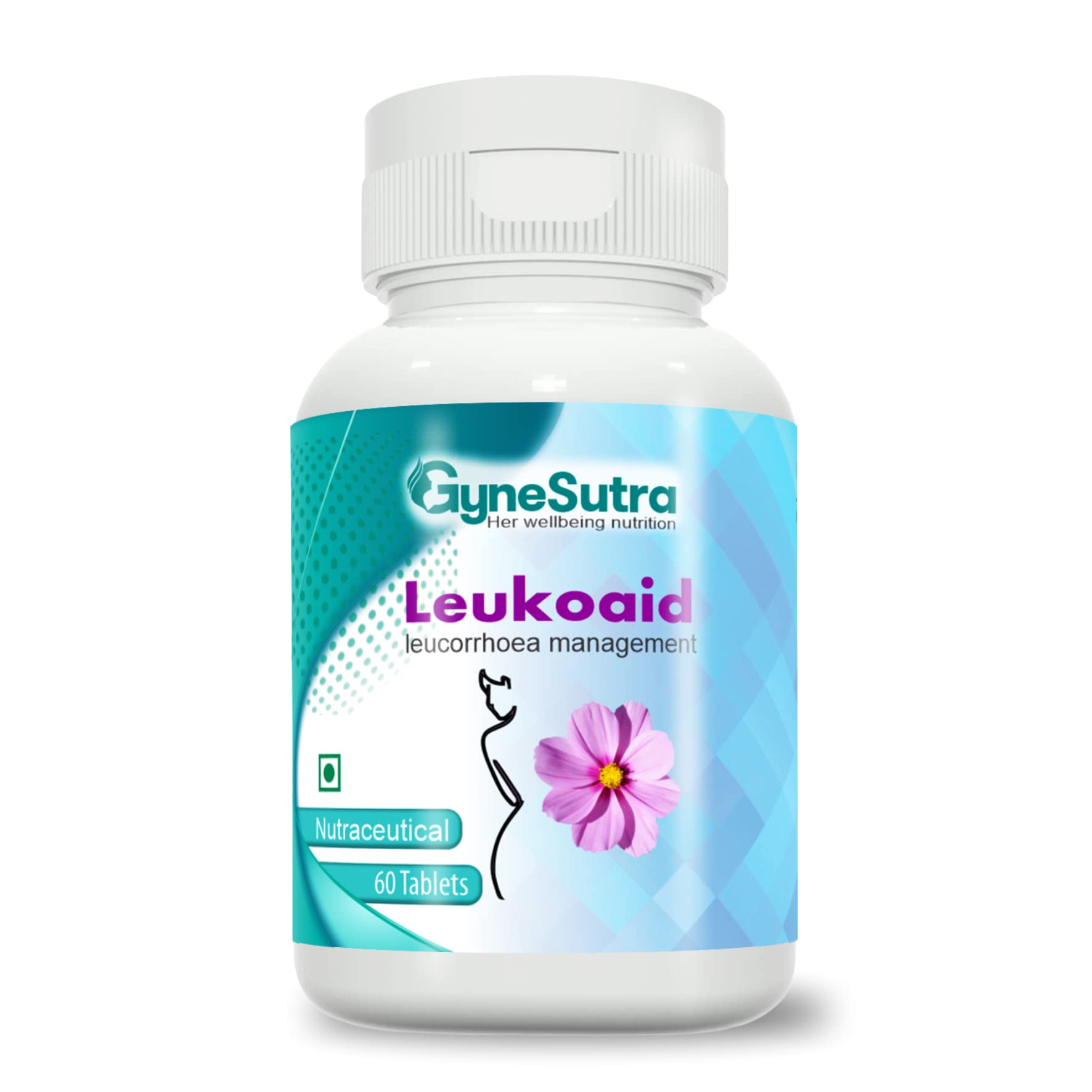Leukoaid,herbal supplement for discharge in Women,60 vegetarian Tablets(1000 mg)