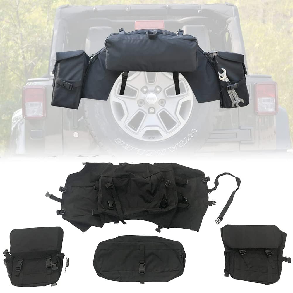 Zapasowa torba na śmieci Torba na zewnątrz do przechowywania Wrangler JK JL UTV SUV RV Ciężarówka Off-Road Regulowany uniwersalny organizator kempingu