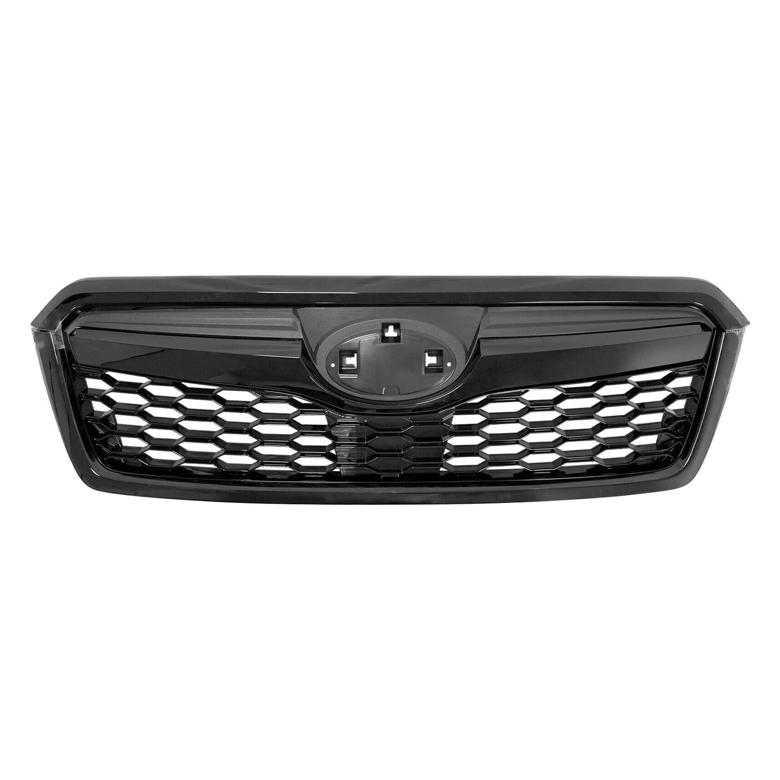 Shuogoufeng Store Przedni zderzak samochodowy, maskownica, atrapa chłodnicy, kompatybilna z Forester 2013-2018 grille(Black)