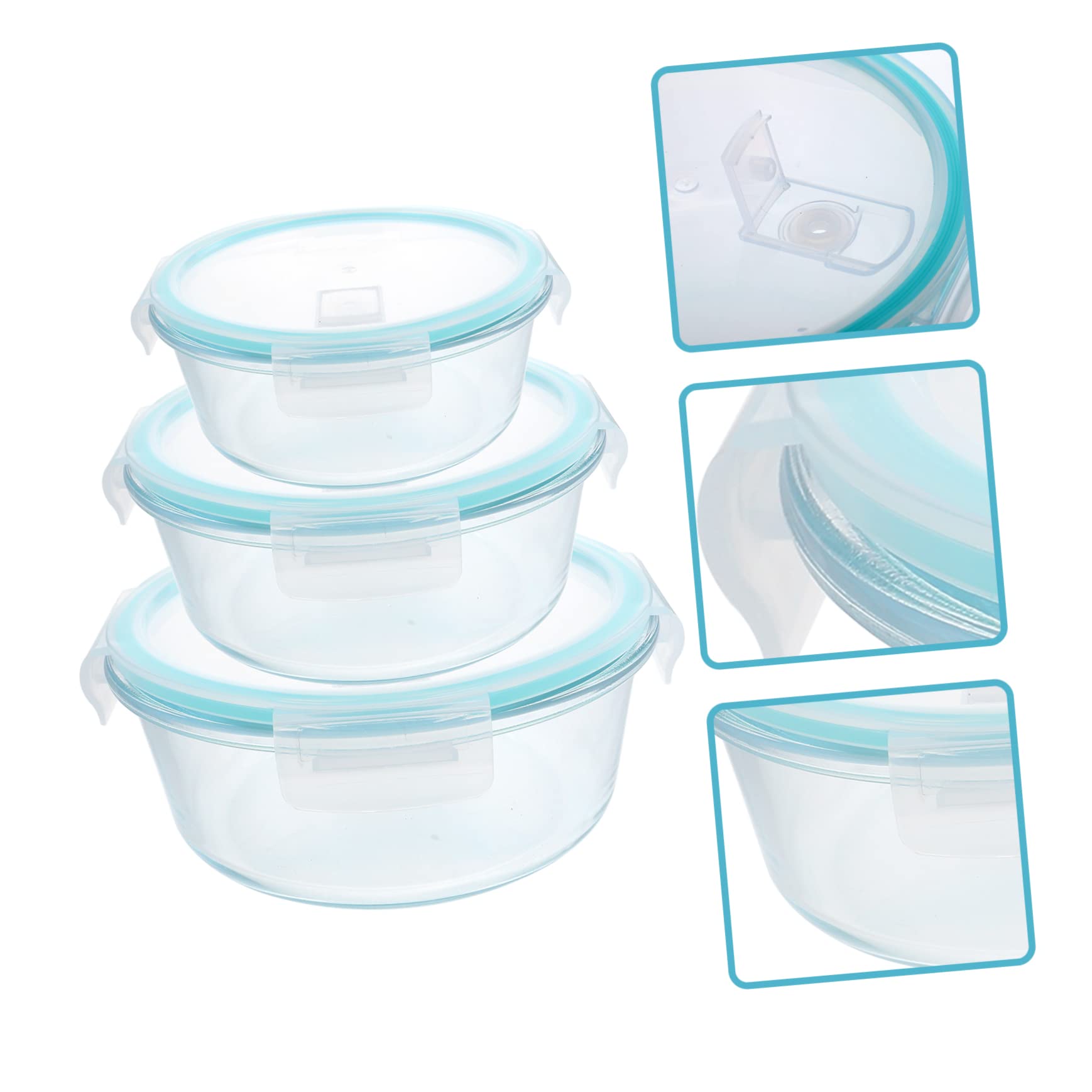 LIFKOME 3 Pezzi Divisi Contenitore Cibo Portatile Ermetico Lunchbox Per Studenti Adulto