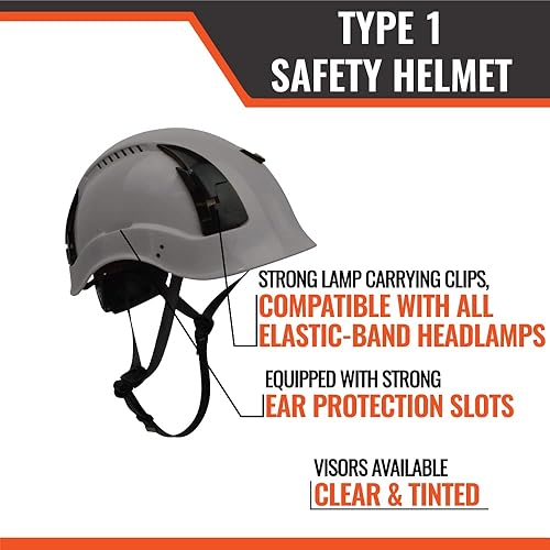 Miniatura 4 de Malta Dynamics Casco de seguridad APEX con protección contra caídas para construcción con viseras adicionales