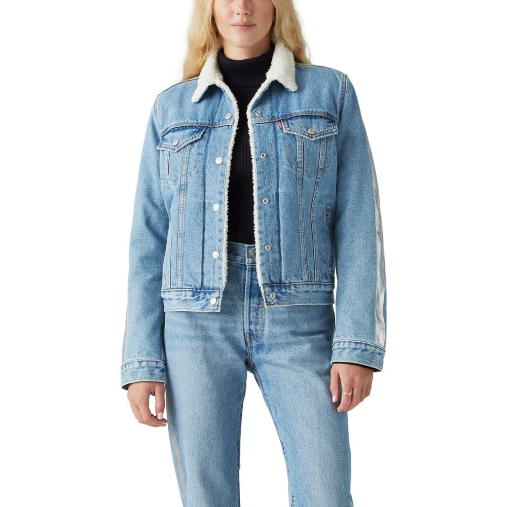 Levi's Women's Original Sherpa Trucker Jackets (Standard and Plus)