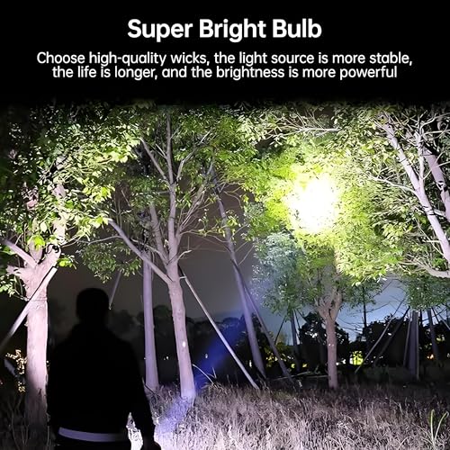 Image of Oblivion 7-in-1 Rechargeable LED Torch Light - High-Power, 100m Beam Range Flashlight with Multi-Mode Brightness, USB COB Side Light, Waterproof Emergency Lantern for Outdoor, Camping, Hiking, Travel
