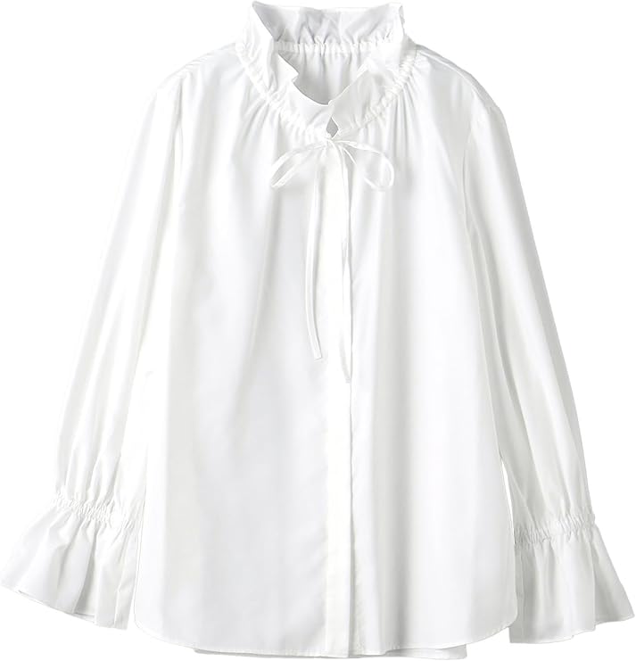 Amazon.co.jp: [ユナイテッドアローズ] フリルカラー フレアスリーブ