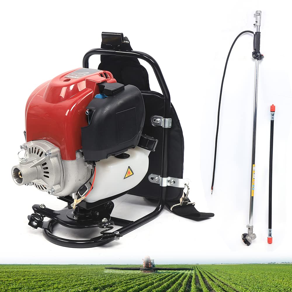 Desbrozadora de gasolina de 1,4 CV, con motor de 4 tiempos para agricultura y jardín, versátil para deshierbar, cortar y aflojar, 35,4 cc, desbrozadora 4500-8500 rpm