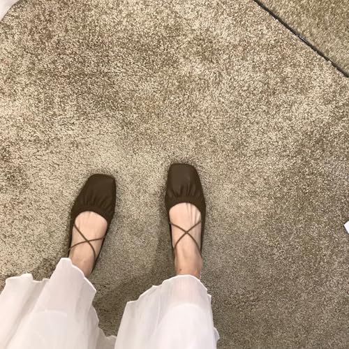 ZQW Soft Mary Jane Ballet Flats for Women Elastic Crisscross Straps Comfortable Shoes for Walking Commute City Lifestyle3