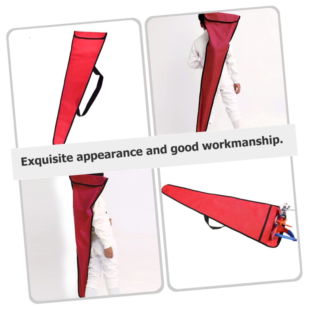 Garneck Adjustable Double Swords Fencing Pack Storage Bag for Fencing Pouch Outdoor Accessory Easy to Carry