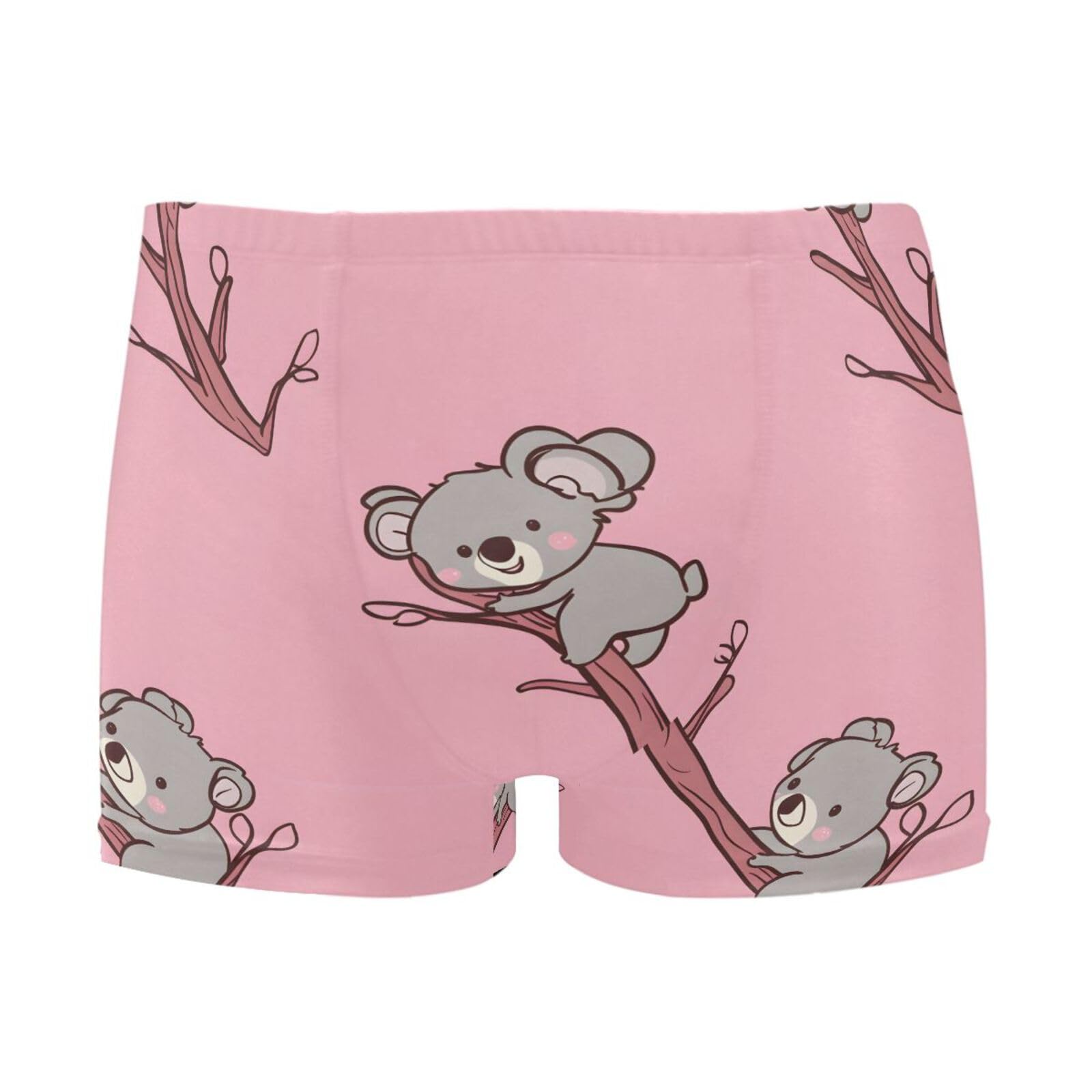 Men's Swim Briefs Cartoon Koalas Tree Branches Swimsuit Swimwear Swim Trunk Square Leg for Men 3XL 202b8027