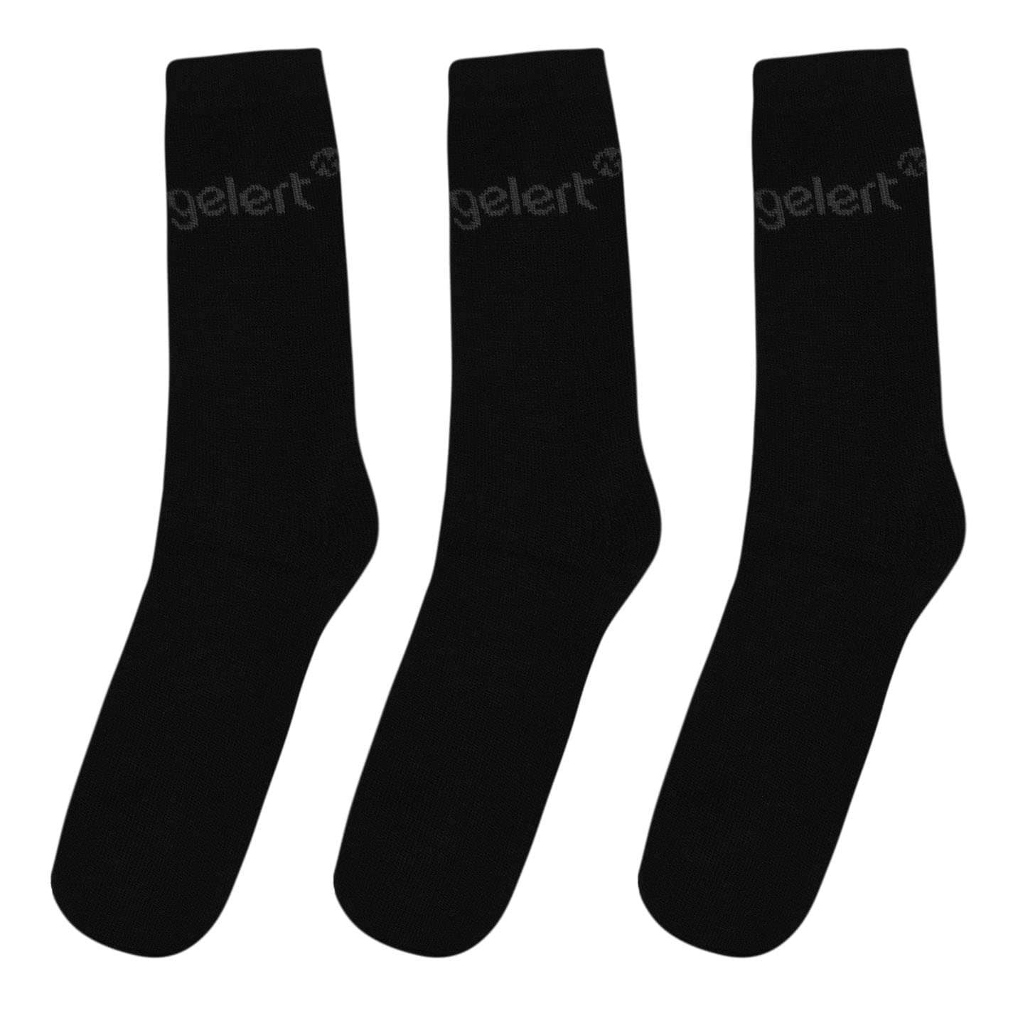 Gelert Men's 3 Pk Thermal Socks Black Mens 12+