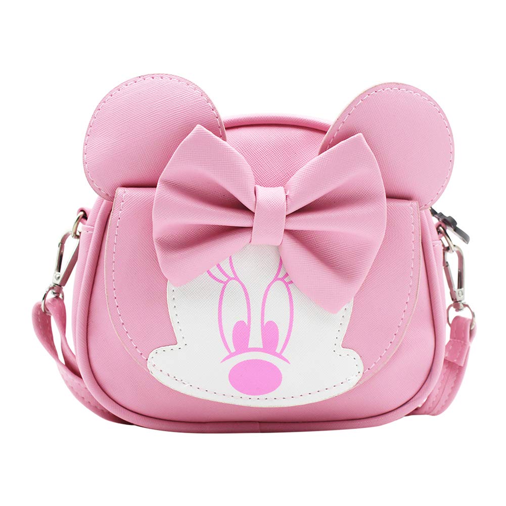 RARITYUS Cute Bowknot Crossbody Bag Cartoon Shoulder Purse Wallet with Mouse Ears for Boys Girls Kids Toddlers