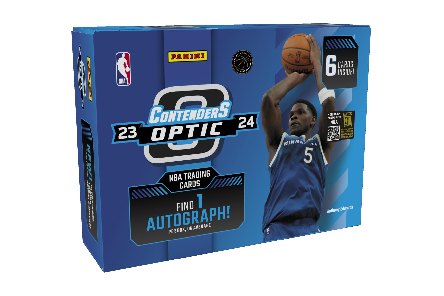 2023-24 Panini Contenders Optic NBA-Sammelkartenbox (Hobby) (1 Autogramm)