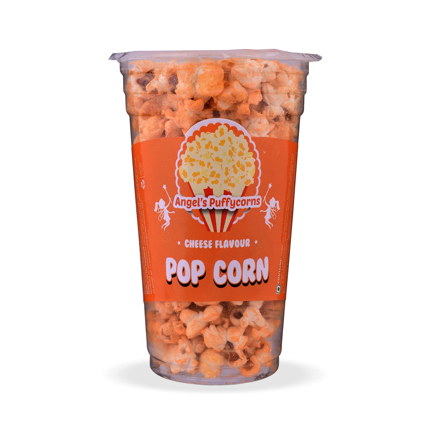 Angels Puffycorns Flavoured Popcorn - Cheese Flavour - Pack of 6 Units
