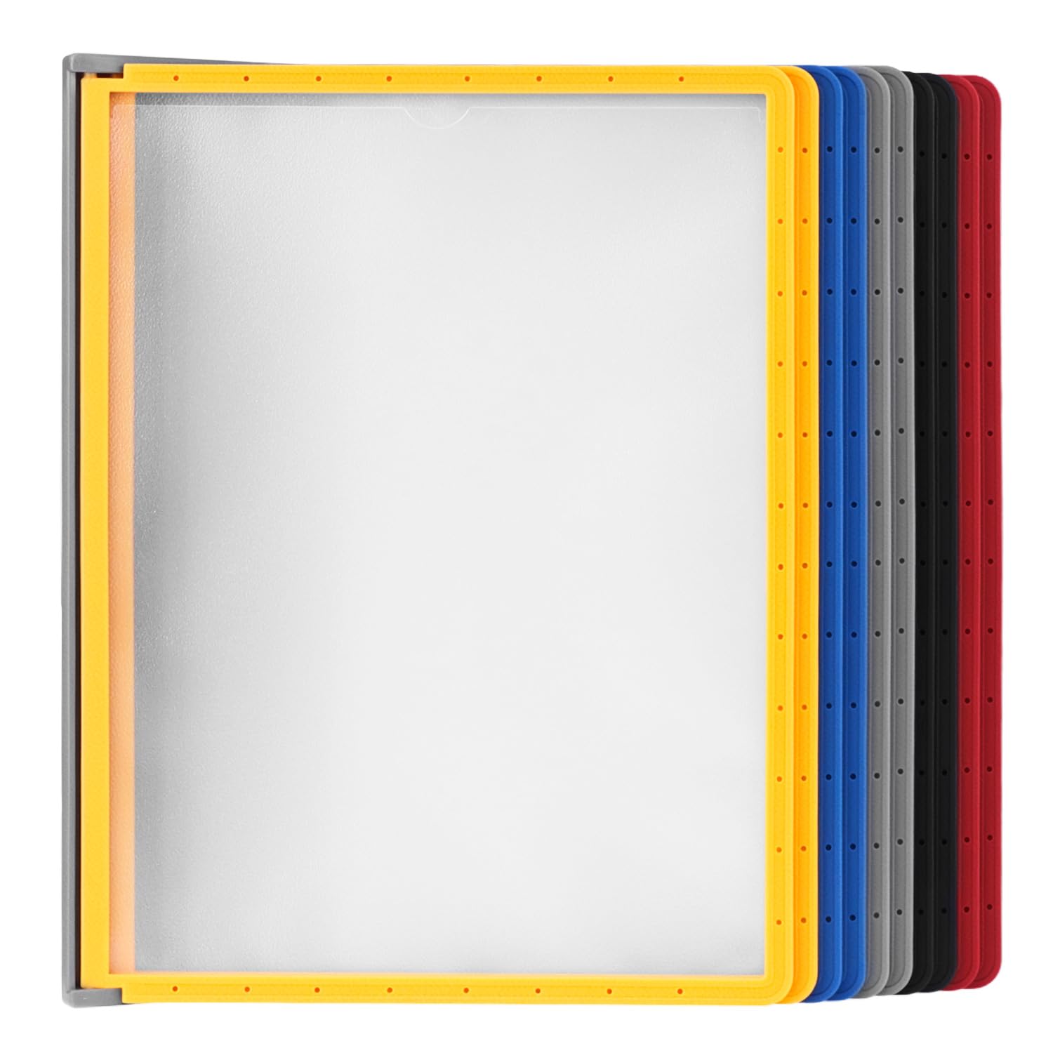 QWORK Système de Porte Document Mural 10 Panneaux d'Affichage A4