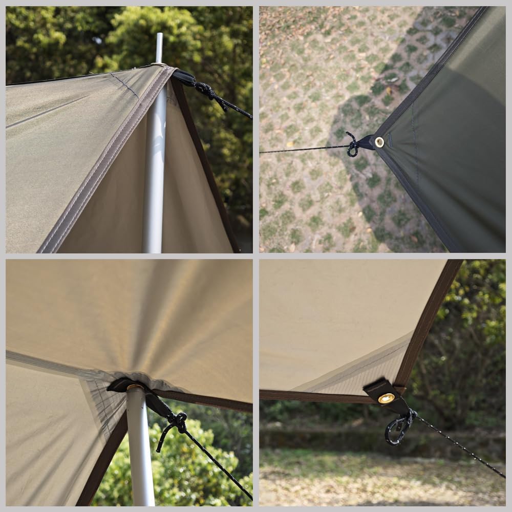 10x16 ft Car Side Awning with Pole Outdoor Camping Tent Tarp Waterproof Canopy Shade Sun Shelter (Olive Green) 10x16 ft Car Side Awning with Pole Outdoor Camping Tent Tarp Waterproof Canopy Shade Sun Shelter (Olive Green)