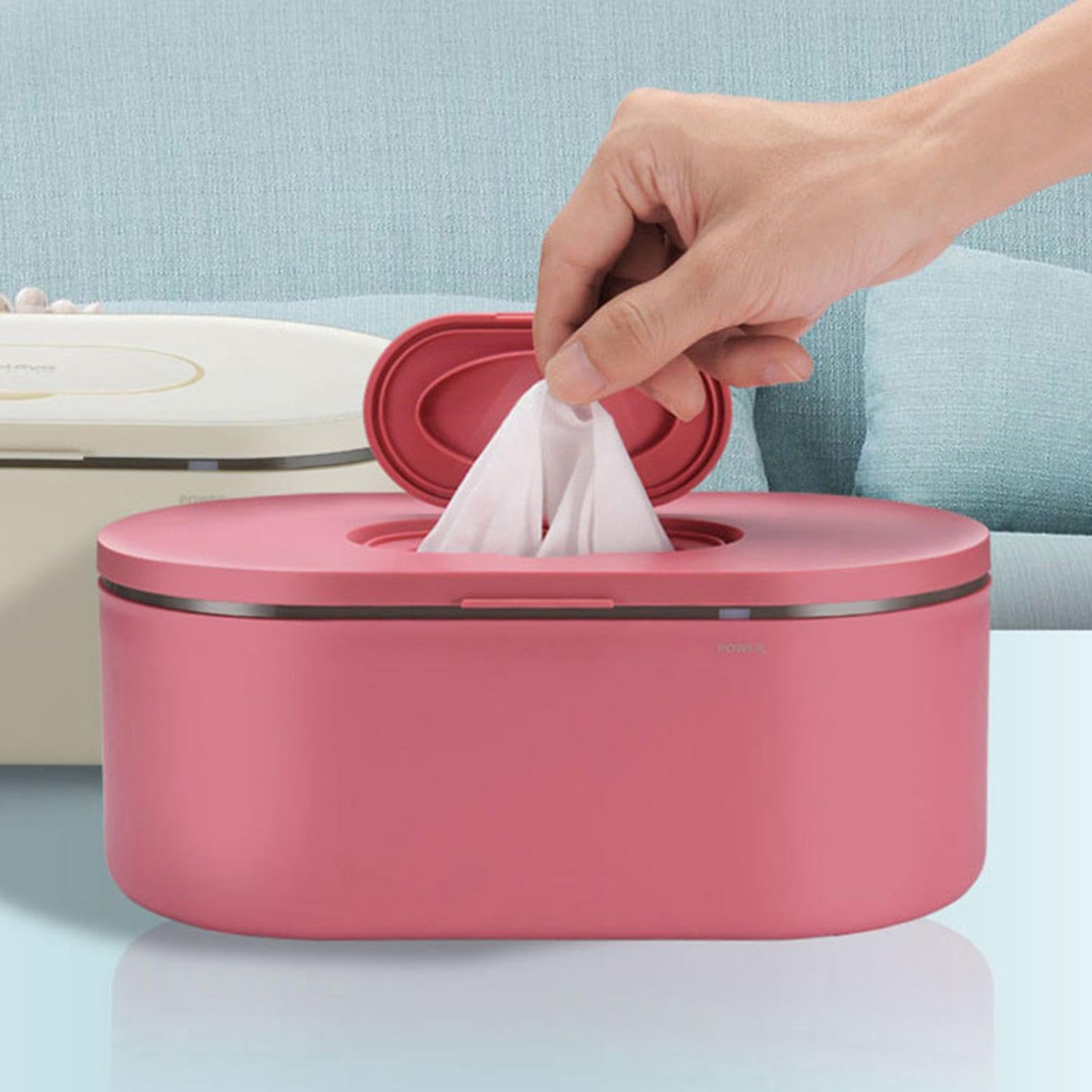 Porte-lingettes humides – Chauffe- portable pour bébé – Chauffe | lingettes thermostatique confortable pour lingettes et serviettes, distributeur de lingettes pour bébé