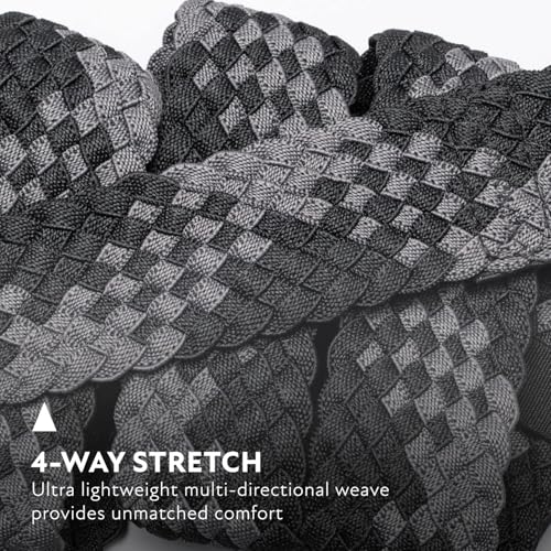 Image of Arcade Belts Futureweave Braided Woven Stretch Belt | For Men and Women, 4 Way Elastic, Metal Free Buckle, Unisex