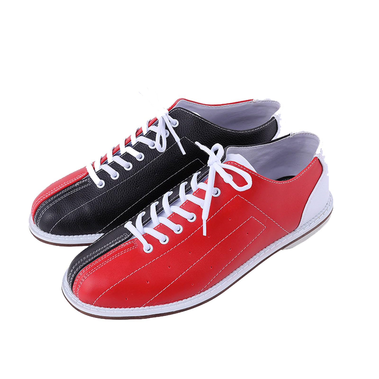 Scarpe da Bowling da Uomo in Pelle,Lightweight Bowling Athletic Sneakers,Scarpe da Bowling Indoor per Principianti,Scarpe da Bocce,vestibilità Comoda,per Principianti E Avanzati