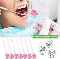Vista 8 de 250 hisopos de esponja desechables para el cuidado bucal, diseño hexagonal de 5.11 pulgadas, para limpieza de dientes y encías, adecuado