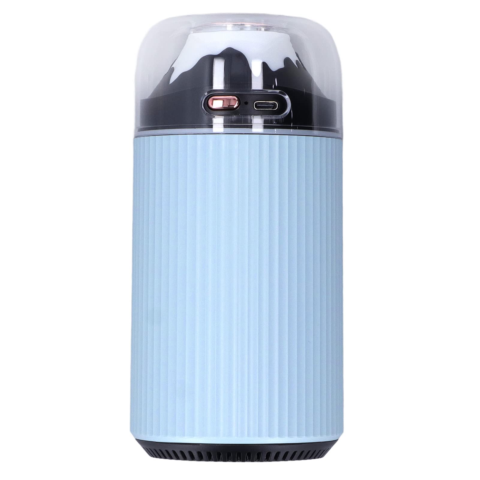 Umidificatore per Luce Notturna Piccolo 300ml Nebulizzatore Portatile 2 in 1 Mini USB Umidificatore per Auto con Luce Notturna per Ufficio 5V Blu ABS 800mA 1.6W per (Blu)