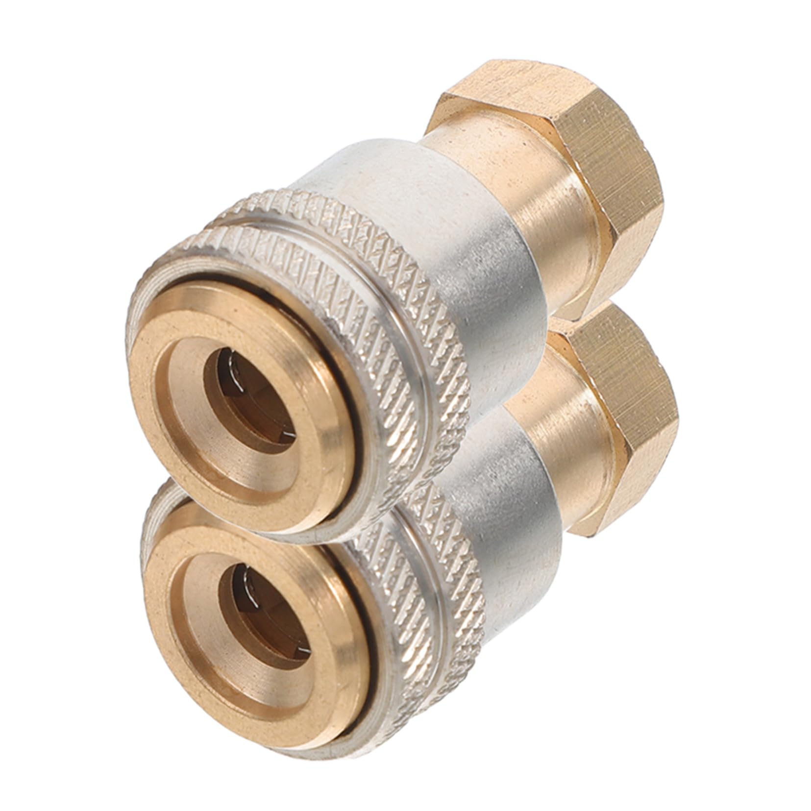 CHILDWEET 2pcs Tire Inflator Chuck: Brass 1/4'' Quick Connect Tire Air Chuck Adapter Heavy Duty Inflator Clip Valve Adapter Ideal for Car Motorcycle Bicycle