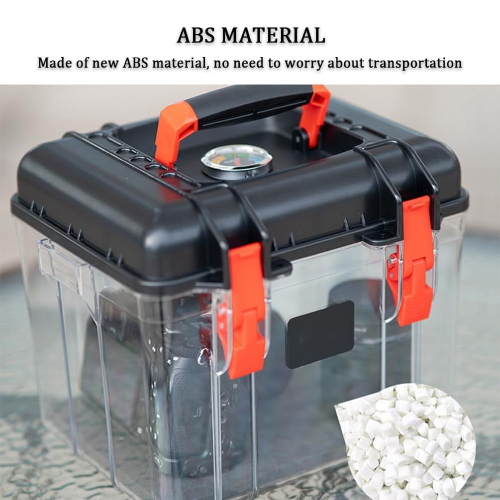 Funda impermeable para cámara con almacenamiento de lentes a prueba de moho, incluye tarjeta electrónica de absorción de humedad y almohadilla a prueba de humedad, funda protectora para cámaras y