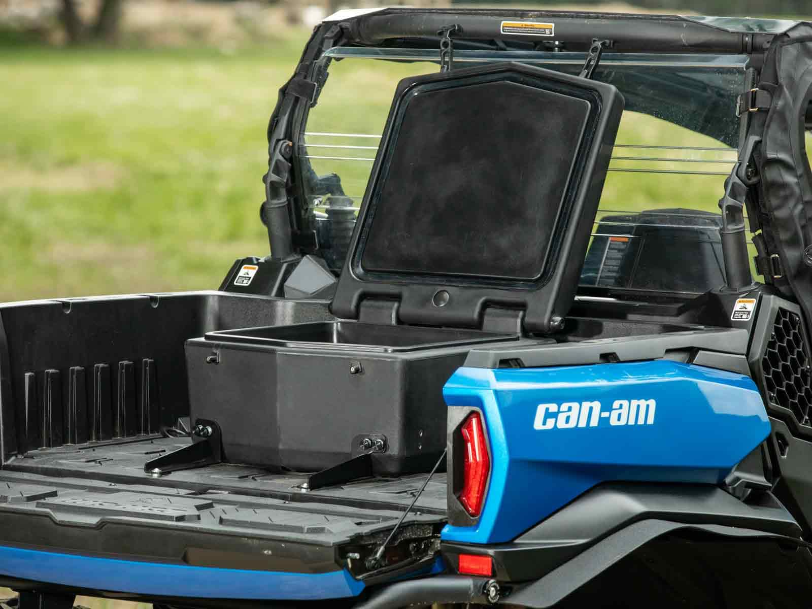 SuperATV Water Resistant Rear Insulated Cooler/Cargo Box for 2021 Can-Am Commander 1000 | Sealed Lid Keeps Ice In and Mud Out | Built-in Threaded Drain Plug | Heavy-duty Latches