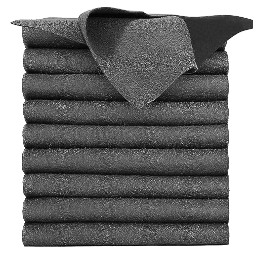 jutyum 10 paños de limpieza de microfibra gruesos mágicos de 40 x 30 cm, sin rayas, reutilizables, para cocina, salón, coche