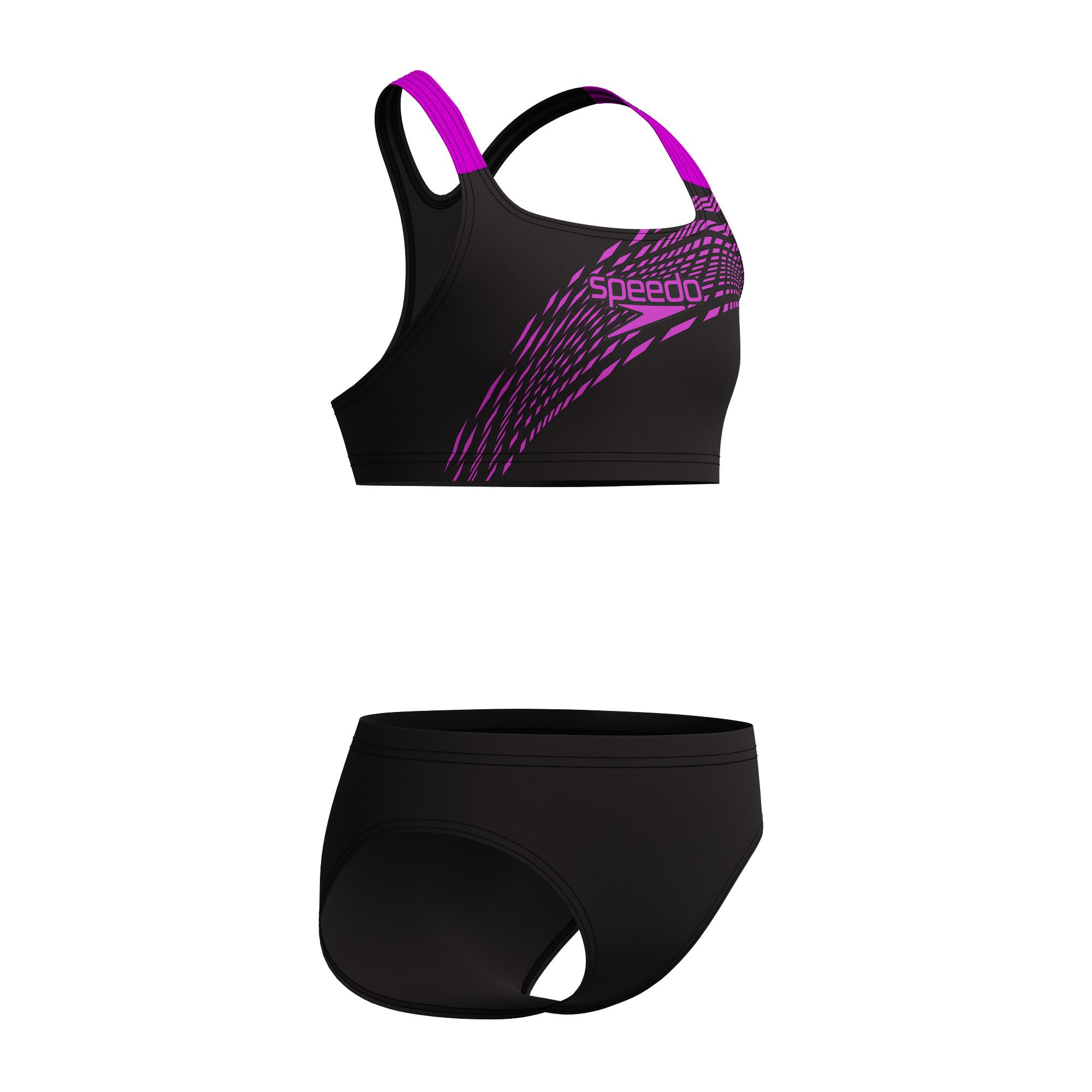 Speedo Medley Maillot de bain 2 pièces pour fille avec logo Diva