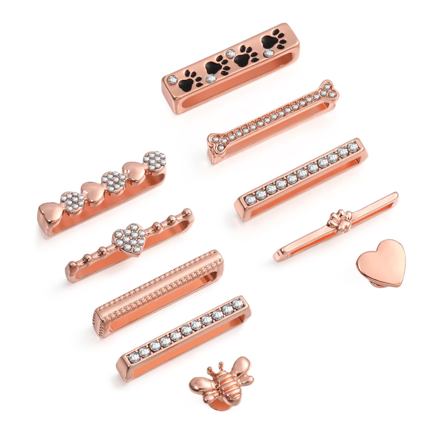 Anneaux Décoratifs en Métal Bracelet de Montre 10 Pièces