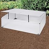 Maße: 100x60x40cm Mojawo Frühbeet mit Alurahmen 100x60x40cm aus Polycarbonat Gewächshaus Frühbeetkasten Treibhaus