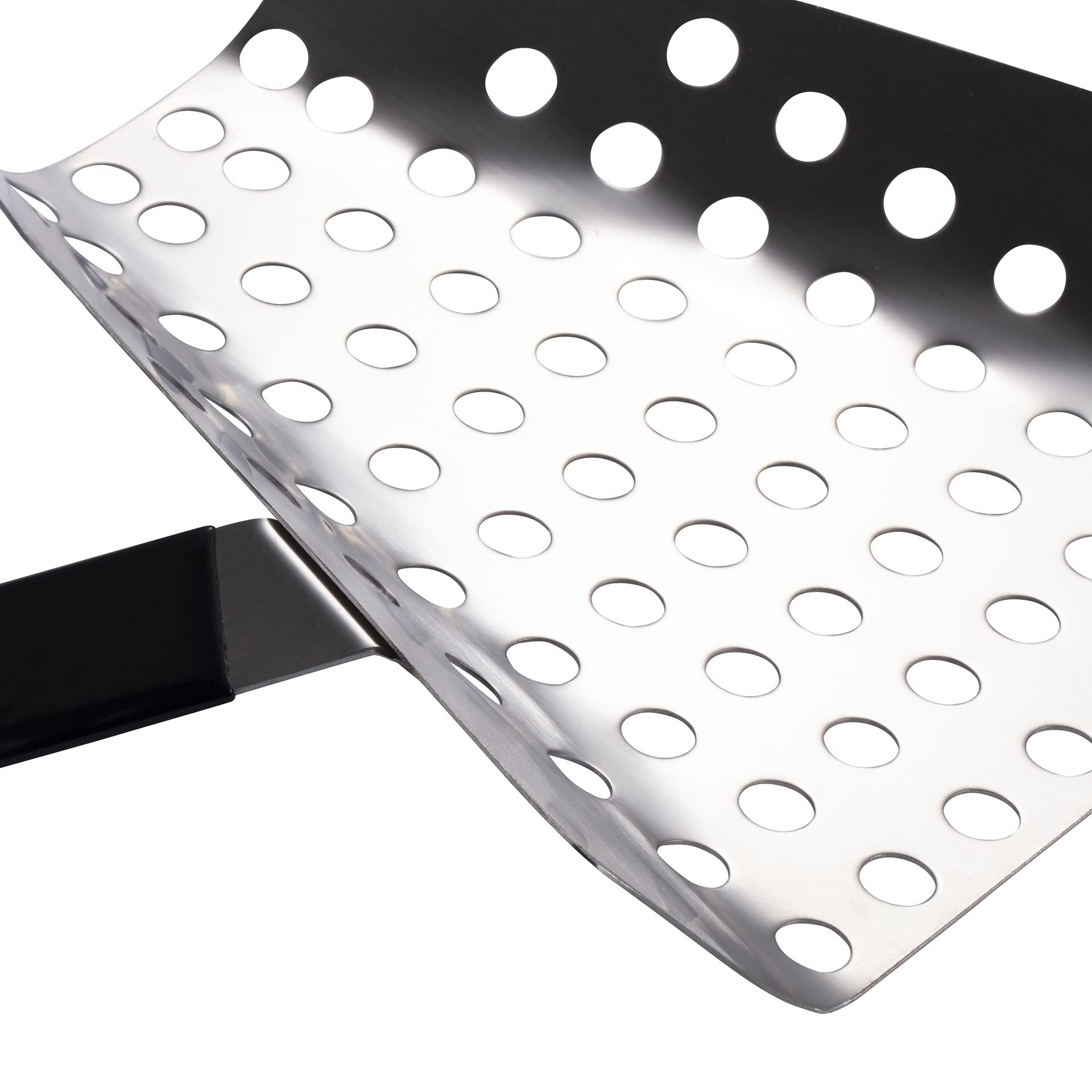 Pelle à Frites / écumoire Ergonomique Pour Cuisine - Manche Confortable - Pour Snacks, Restaurants, Emballage Alimentaire - 20.6 Cm