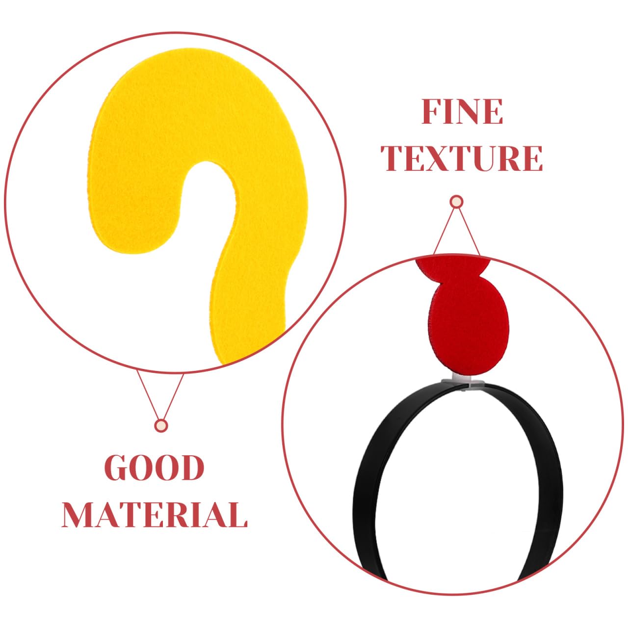 BRIGHTFUFU 2pcs Funny Question Mark Headband Decorative Hair Hoop Props for Parties Weddings and Cosplay Unique Mark Shaped Headdress for Unforgettable Photos Comfortable and Design