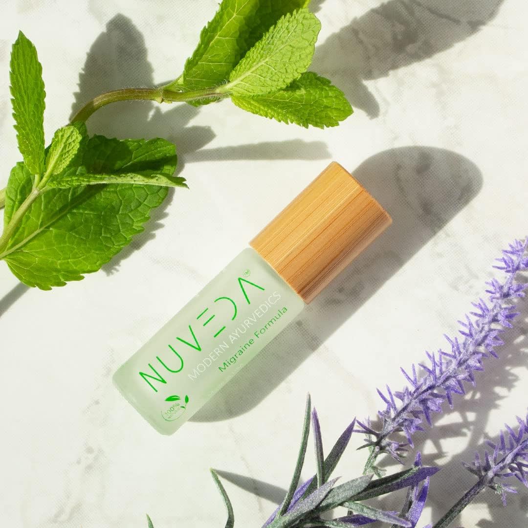 NUVEDA : Advanced All Natural Migraine Relief Stick - Modern Ayurvedic Headache Relief | Roll-On | Essential Oil Aromatherapy | Made in USA : Health & Household