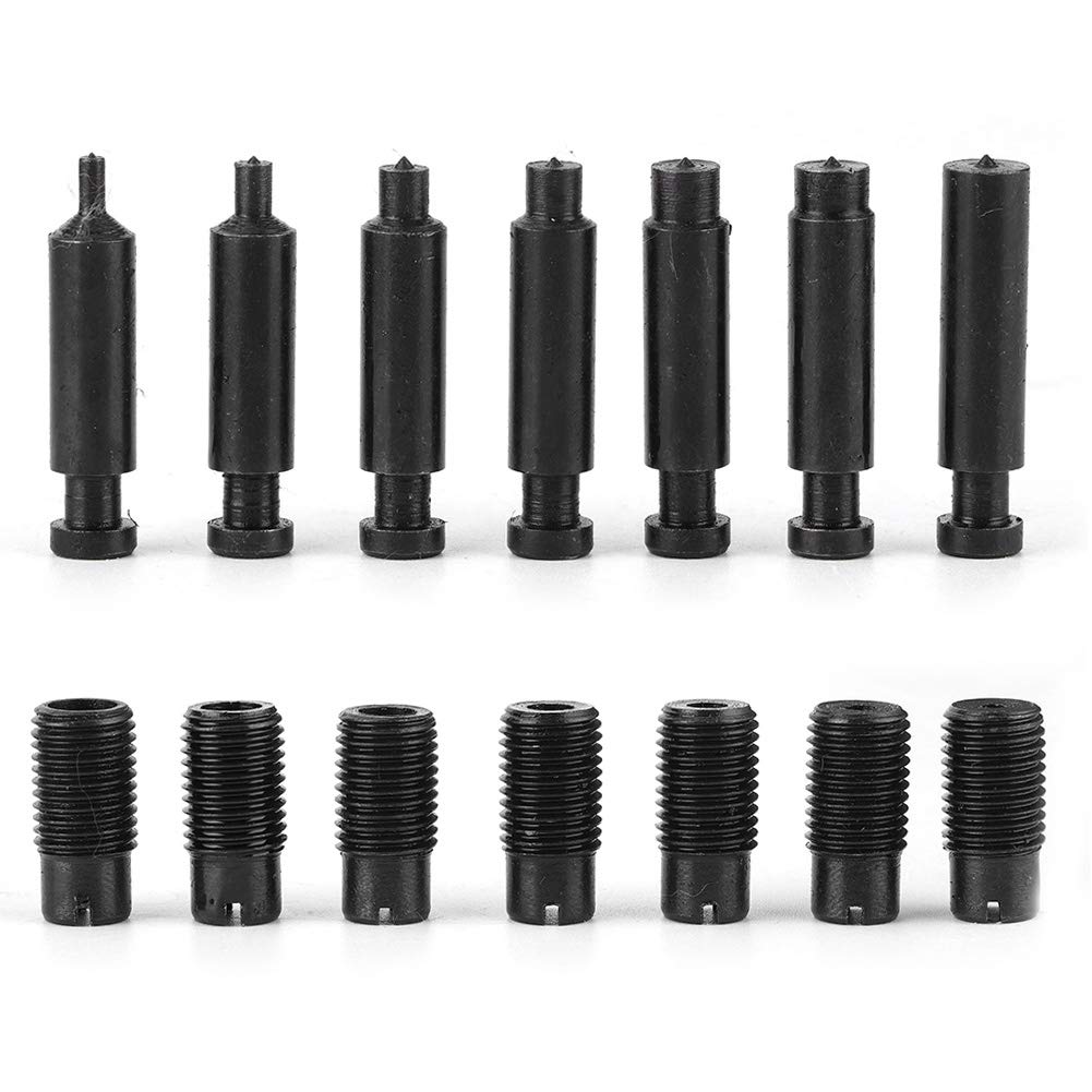 Fydun Perforadora de cinturón, Mano Multifunción Kit de perforadora de cuero Herramientas manuales para cuero, silla de montar, correa de reloj, calzado, plástico,caucho,lona,cartón