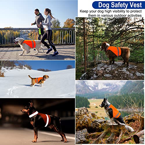 Blaze Orange Dog Vest High Visibility Outdoor Safety Hunting Season Dog Vest Reflective Dog Vest Make Your Dog More Visible To Hunters,Drivers And Avoid Them Prefect For Dog Night Walking,Activities #TOP3