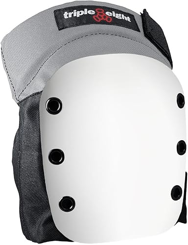 Miniatura 6 de Triple Eight Rodilleras Street para Skateboarding y Roller Derby con correas ajustables (1 par)