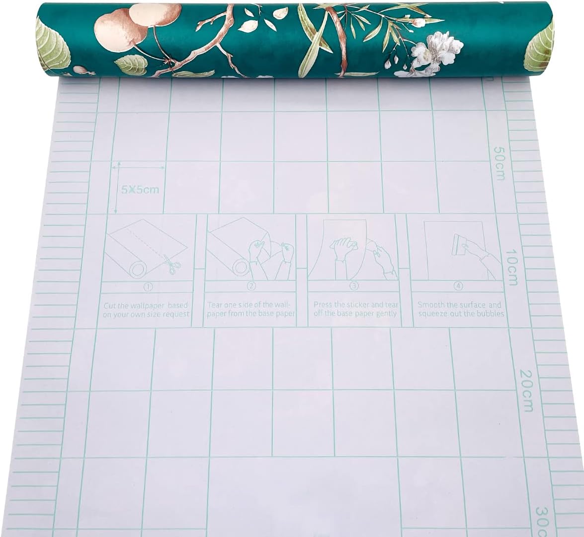 2 Pack Shelf Liners Green Striped Butterfly Self-Adhesive Drawer Cabinet Papers Line Dining Table TV Stand 17.7 Inch Wide